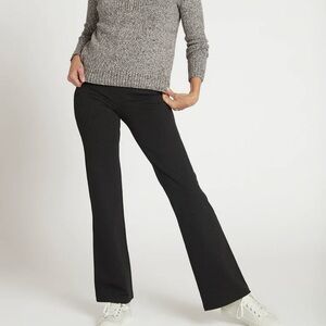 Betabrand Boot Cut Classic Dress Pant Yoga Pant Charcoal Grey Size Medium‎